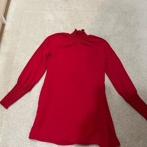 Amanda Uprichard Vibrant Red Blouse